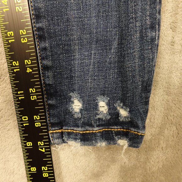 BKE Jeans Stella Slim Fit Low Rise Ankle Skinny Women's 26 Blue Denim Distressed - Picture 4 of 10